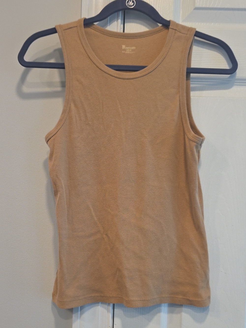 No Boundaries Ribbed Tank Top in Taupe Blush